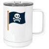 15 oz. White Vacuum Insulated Mug w/Slider Lid Thumbnail