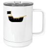 15 oz. White Vacuum Insulated Mug w/Slider Lid Thumbnail