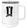 15 oz. White Vacuum Insulated Mug w/Slider Lid Thumbnail