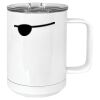 15 oz. White Vacuum Insulated Mug w/Slider Lid Thumbnail