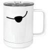 15 oz. White Vacuum Insulated Mug w/Slider Lid Thumbnail