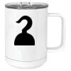 15 oz. White Vacuum Insulated Mug w/Slider Lid Thumbnail