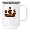15 oz. White Vacuum Insulated Mug w/Slider Lid Thumbnail