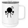 15 oz. White Vacuum Insulated Mug w/Slider Lid Thumbnail