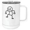 15 oz. White Vacuum Insulated Mug w/Slider Lid Thumbnail
