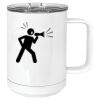 15 oz. White Vacuum Insulated Mug w/Slider Lid Thumbnail