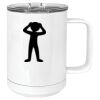 15 oz. White Vacuum Insulated Mug w/Slider Lid Thumbnail