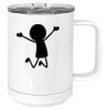 15 oz. White Vacuum Insulated Mug w/Slider Lid Thumbnail