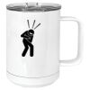 15 oz. White Vacuum Insulated Mug w/Slider Lid Thumbnail