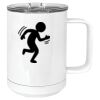 15 oz. White Vacuum Insulated Mug w/Slider Lid Thumbnail