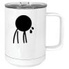 15 oz. White Vacuum Insulated Mug w/Slider Lid Thumbnail