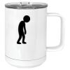 15 oz. White Vacuum Insulated Mug w/Slider Lid Thumbnail