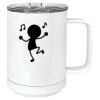 15 oz. White Vacuum Insulated Mug w/Slider Lid Thumbnail