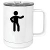 15 oz. White Vacuum Insulated Mug w/Slider Lid Thumbnail