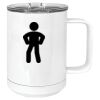 15 oz. White Vacuum Insulated Mug w/Slider Lid Thumbnail