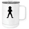 15 oz. White Vacuum Insulated Mug w/Slider Lid Thumbnail