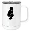 15 oz. White Vacuum Insulated Mug w/Slider Lid Thumbnail