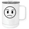 15 oz. White Vacuum Insulated Mug w/Slider Lid Thumbnail