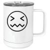 15 oz. White Vacuum Insulated Mug w/Slider Lid Thumbnail