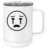 15 oz. White Vacuum Insulated Mug w/Slider Lid Thumbnail