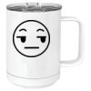 15 oz. White Vacuum Insulated Mug w/Slider Lid Thumbnail