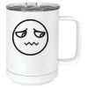 15 oz. White Vacuum Insulated Mug w/Slider Lid Thumbnail