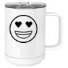 15 oz. White Vacuum Insulated Mug w/Slider Lid Thumbnail