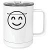 15 oz. White Vacuum Insulated Mug w/Slider Lid Thumbnail