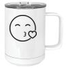 15 oz. White Vacuum Insulated Mug w/Slider Lid Thumbnail