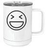 15 oz. White Vacuum Insulated Mug w/Slider Lid Thumbnail