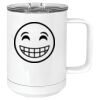 15 oz. White Vacuum Insulated Mug w/Slider Lid Thumbnail
