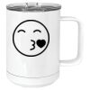 15 oz. White Vacuum Insulated Mug w/Slider Lid Thumbnail