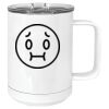 15 oz. White Vacuum Insulated Mug w/Slider Lid Thumbnail