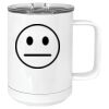 15 oz. White Vacuum Insulated Mug w/Slider Lid Thumbnail