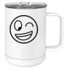 15 oz. White Vacuum Insulated Mug w/Slider Lid Thumbnail