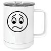 15 oz. White Vacuum Insulated Mug w/Slider Lid Thumbnail
