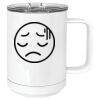 15 oz. White Vacuum Insulated Mug w/Slider Lid Thumbnail