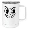 15 oz. White Vacuum Insulated Mug w/Slider Lid Thumbnail