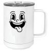 15 oz. White Vacuum Insulated Mug w/Slider Lid Thumbnail