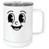 15 oz. White Vacuum Insulated Mug w/Slider Lid Thumbnail