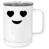 15 oz. White Vacuum Insulated Mug w/Slider Lid Thumbnail
