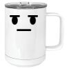 15 oz. White Vacuum Insulated Mug w/Slider Lid Thumbnail