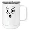 15 oz. White Vacuum Insulated Mug w/Slider Lid Thumbnail