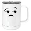 15 oz. White Vacuum Insulated Mug w/Slider Lid Thumbnail