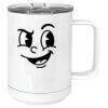 15 oz. White Vacuum Insulated Mug w/Slider Lid Thumbnail