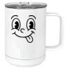15 oz. White Vacuum Insulated Mug w/Slider Lid Thumbnail