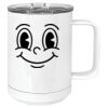 15 oz. White Vacuum Insulated Mug w/Slider Lid Thumbnail
