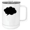15 oz. White Vacuum Insulated Mug w/Slider Lid Thumbnail