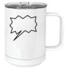 15 oz. White Vacuum Insulated Mug w/Slider Lid Thumbnail