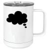 15 oz. White Vacuum Insulated Mug w/Slider Lid Thumbnail